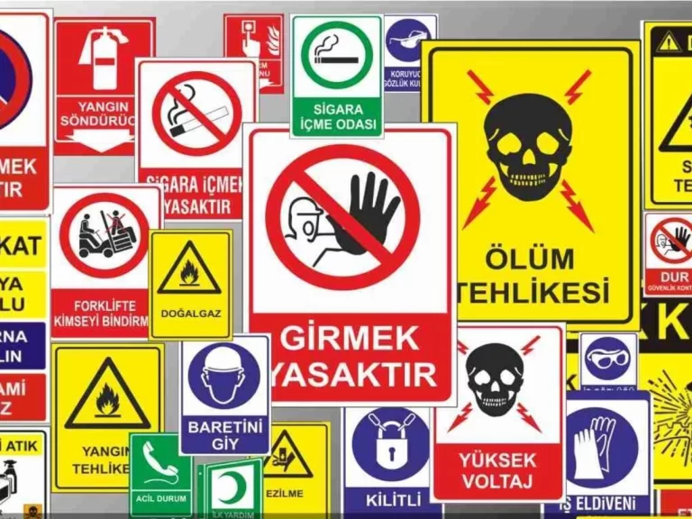 İş güvenliği levhaları — Ankara